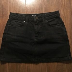 BDG Black Denim Mini Skirt